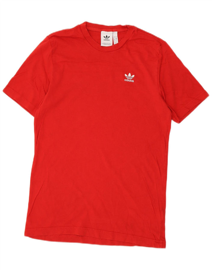 T-shirt Adidas da uomo Top Small rossa in cotone