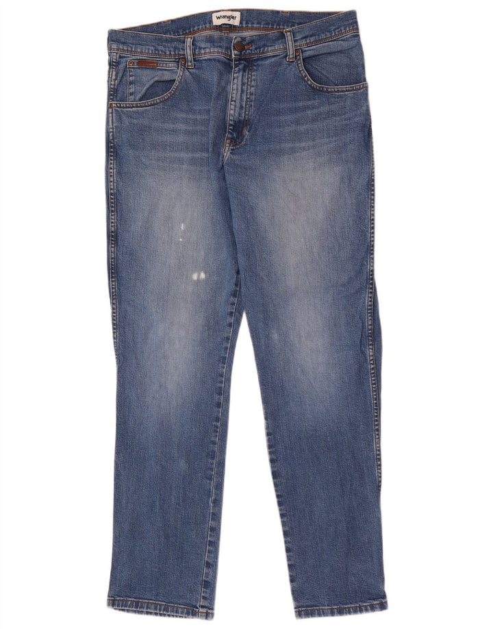 Jeans Wrangler Texas Slim da uomo W36 L32 in cotone blu