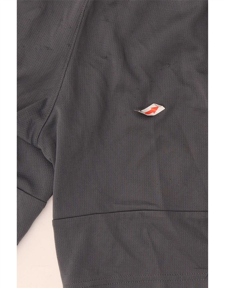 Pantaloncini sportivi Adidas da ragazzo 10-11 anni in poliestere grigio medio