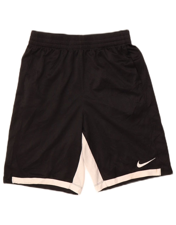 Pantaloncini sportivi Nike da ragazzo Dri Fit 13-14 anni XL Nero Colourblock Poliestere