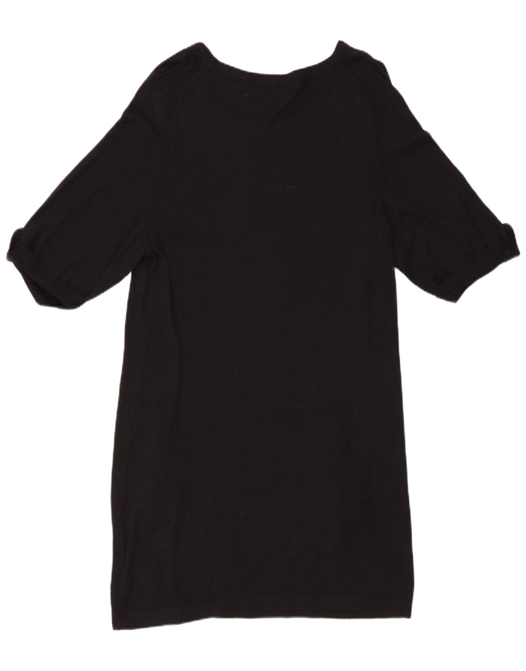 Abito maglione a maniche corte da donna Marks & Spencer UK 12 medio nero