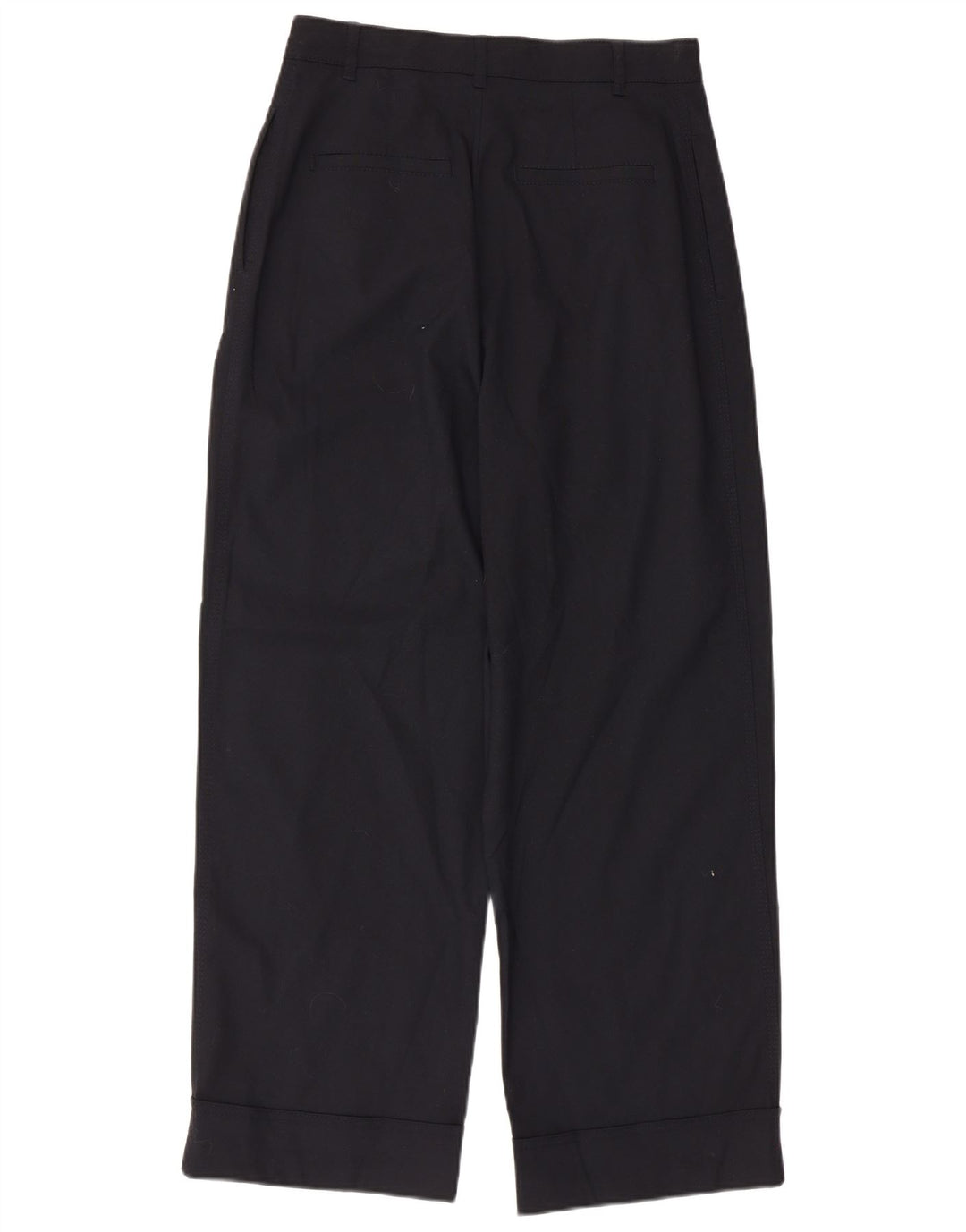 Pantaloni Chino con Pegged a Vita Alta da Donna ZARA Small W26 L27 Blu Navy