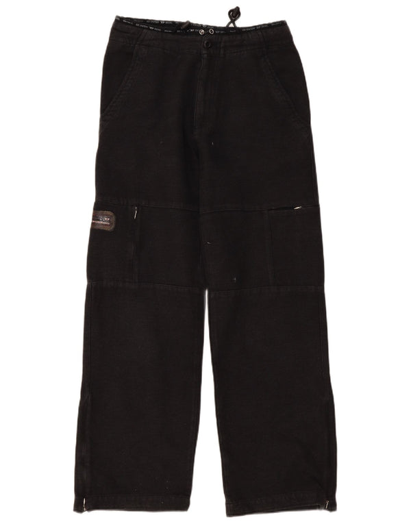 Pantaloni cargo dritti da donna Diesel medi W30 L30 cotone grigio
