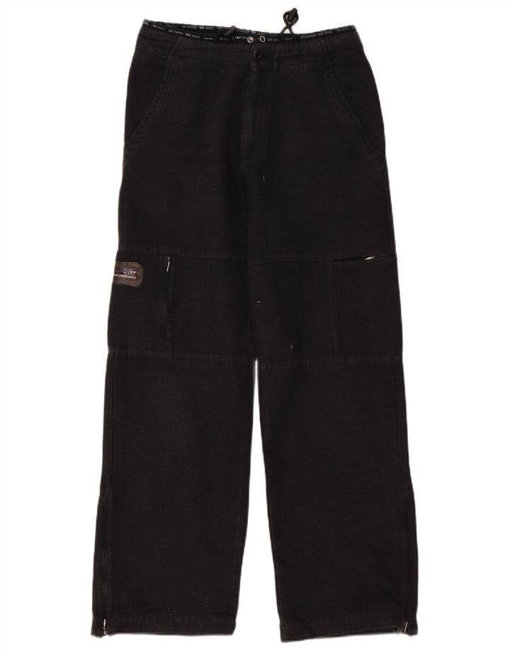 Pantaloni cargo dritti da donna Diesel medi W30 L30 cotone grigio