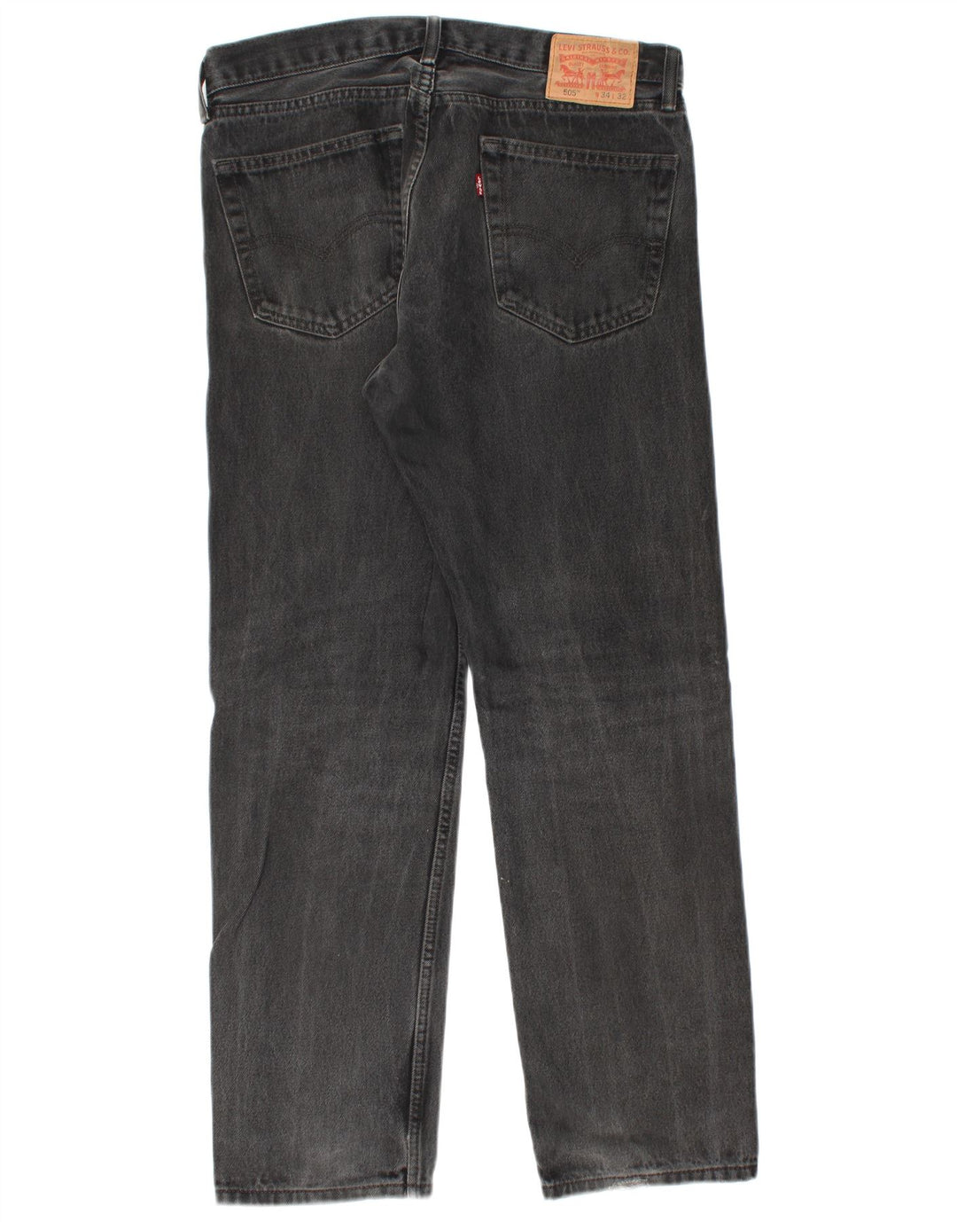 Levi's Uomo 505 Jeans dritti W34 L32 Cotone grigio