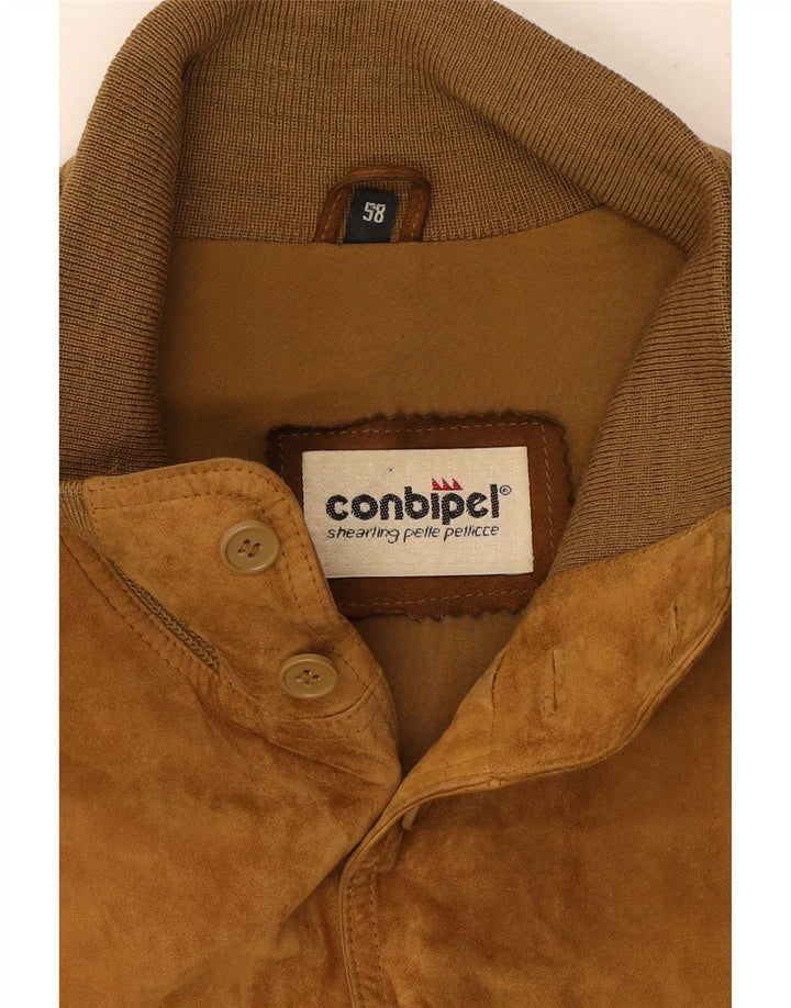Bomber Uomo In Pelle Scamosciata Conbipel IT 58 XL Pelle Marrone