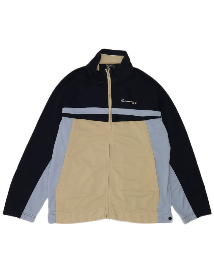 Giacca da tuta da uomo Champion Colorblock blu medio