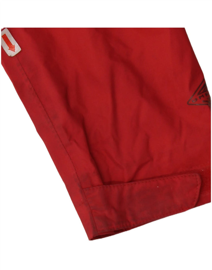 Giacca antipioggia con cappuccio da donna COLUMBIA UK 12 nylon rosso medio