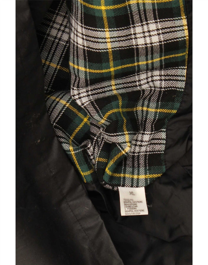 Giacca da uomo in cotone cerato Wikes & Akerman UK 42 XL poliestere nero