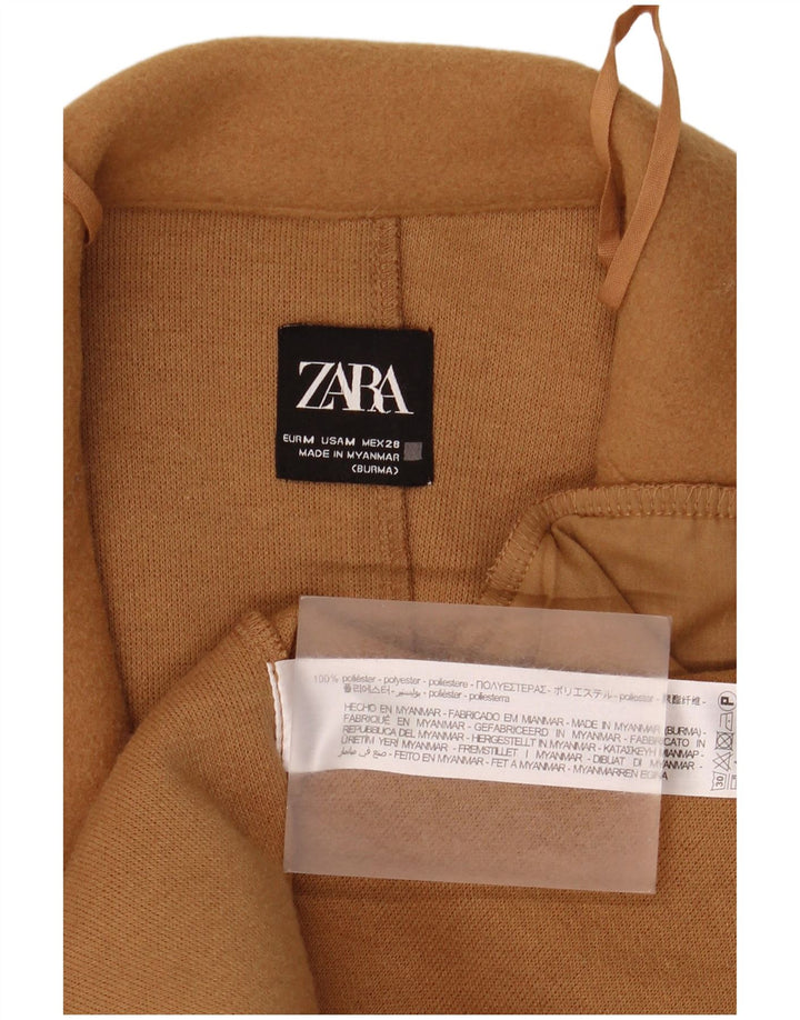 Soprabito aperto da donna Zara UK 14 Poliestere beige medio