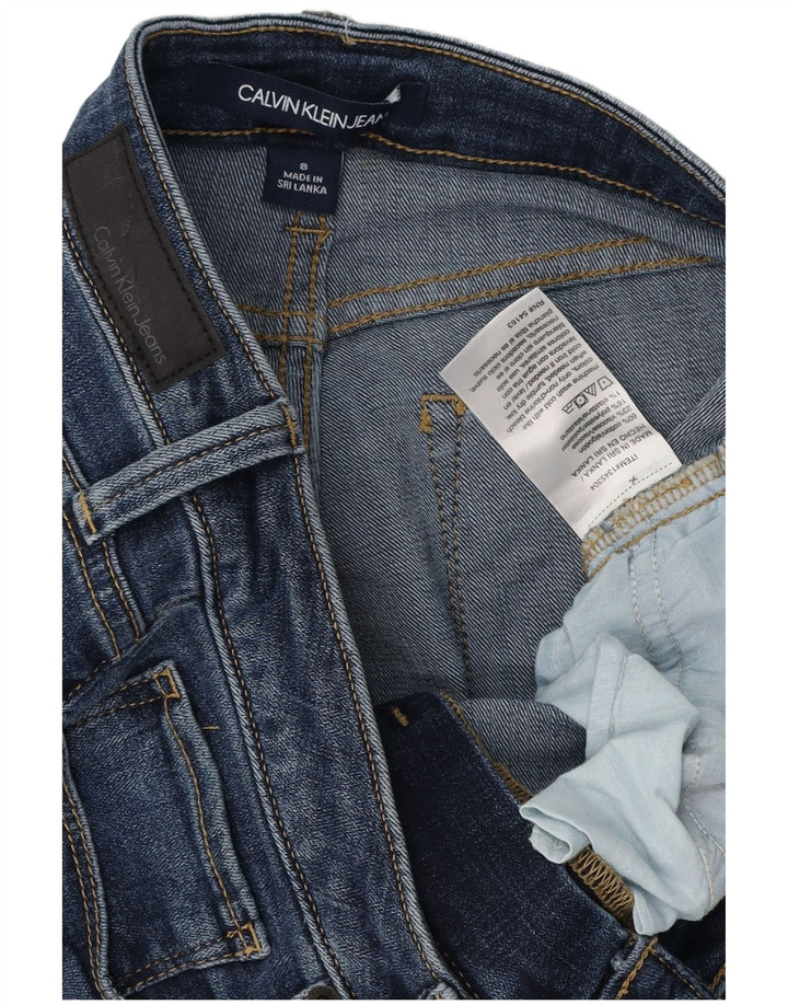 CALVIN KLEIN Jeans skinny da donna US 8 medi W30 L28 cotone blu