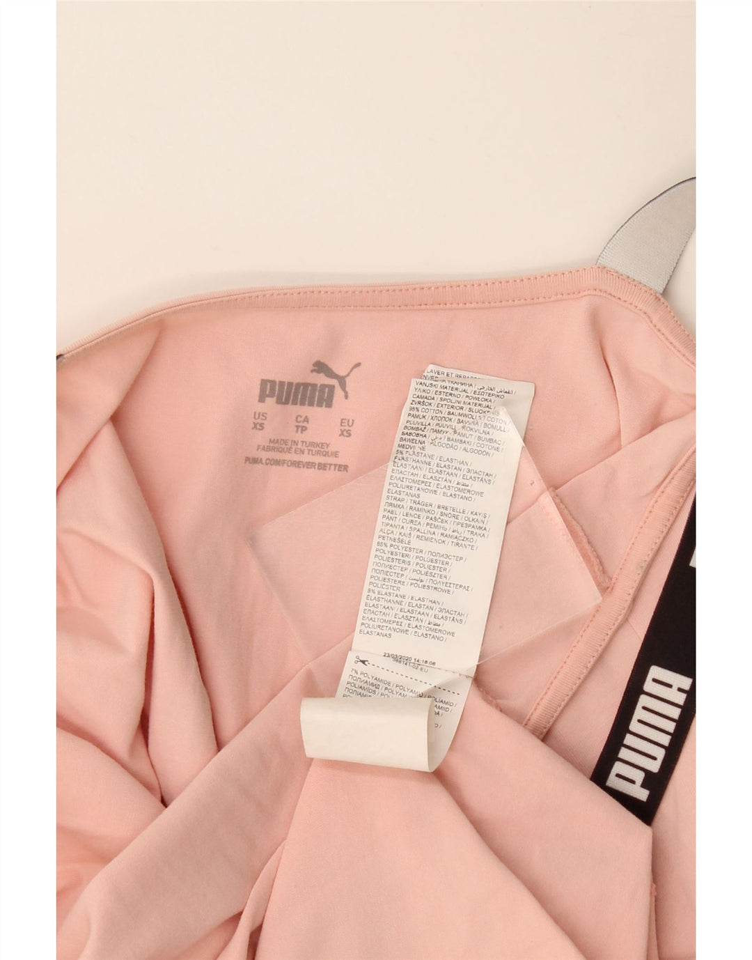 Abito slip grafico da donna Puma UK 6 XS poliestere rosa