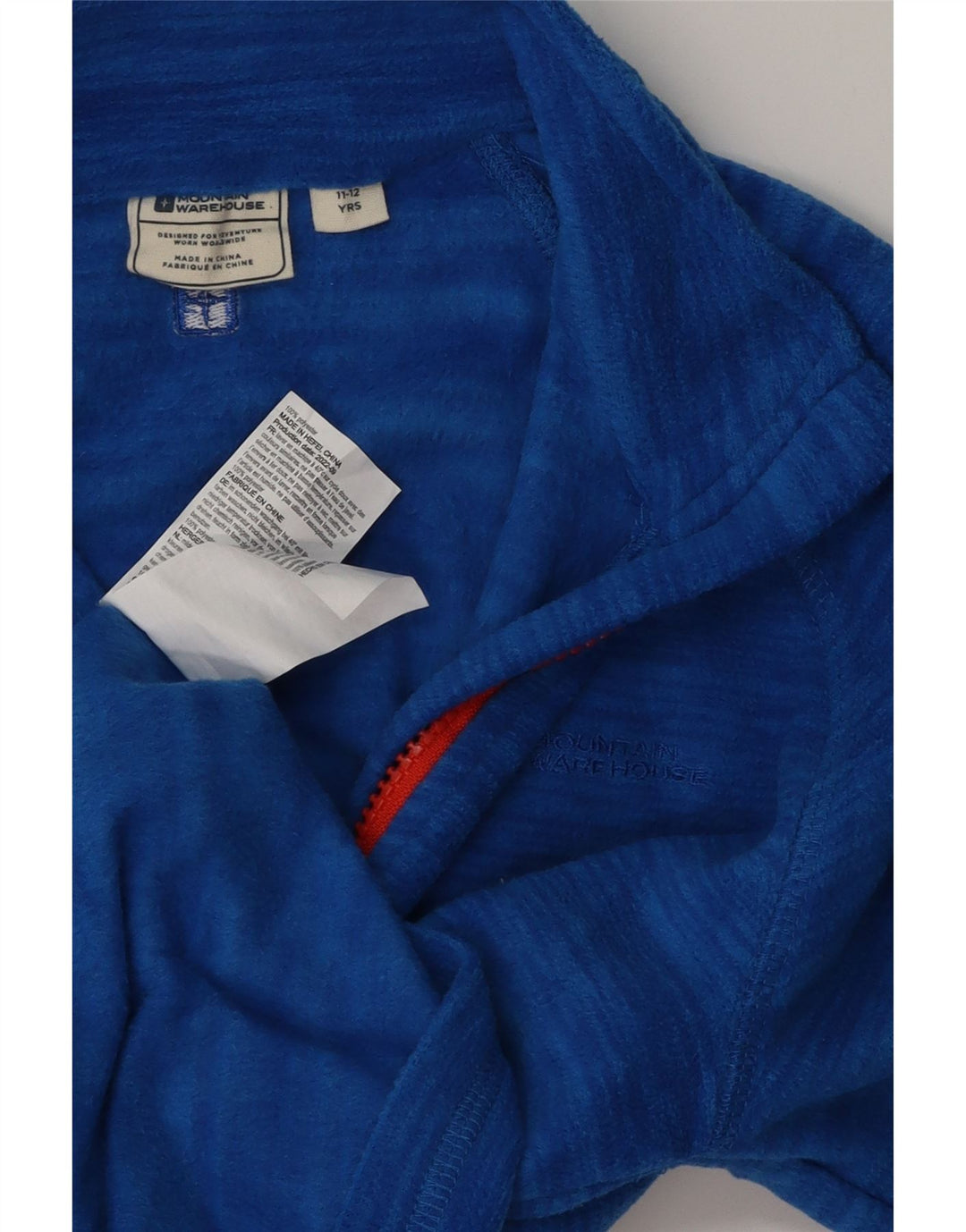 Giacca in pile da bambino Mountain Warehouse 11-12 anni in poliestere blu
