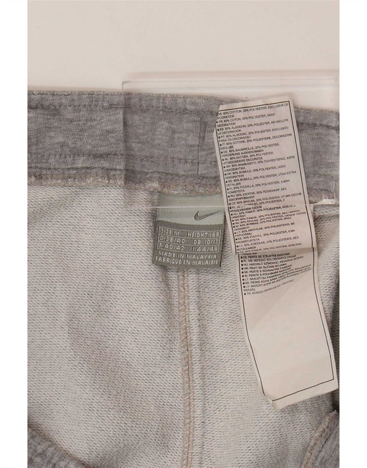 Pantaloni della tuta da donna Nike UK 10/12 Cotone grigio medio