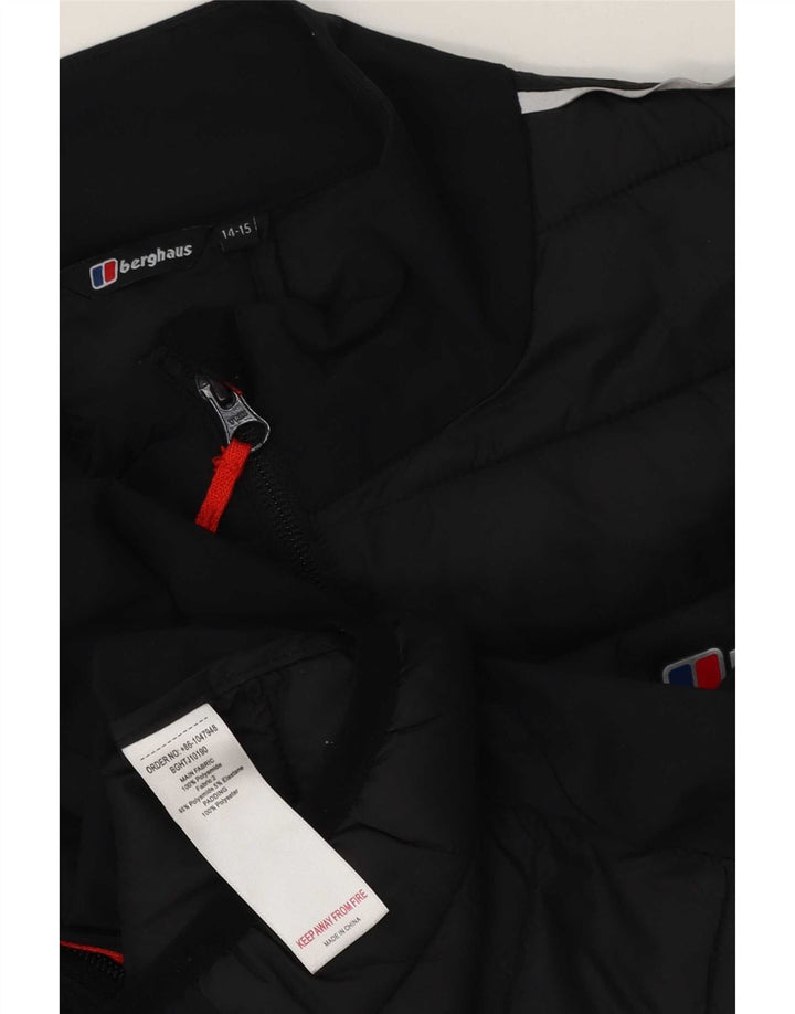Gilet imbottito per ragazzi Berghaus 14-15 anni Nero in poliammide