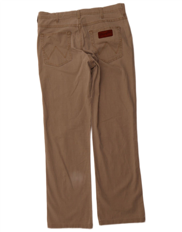 WRANGLER Pantaloni casual dritti elasticizzati Arizona da uomo W34 L30 Marrone