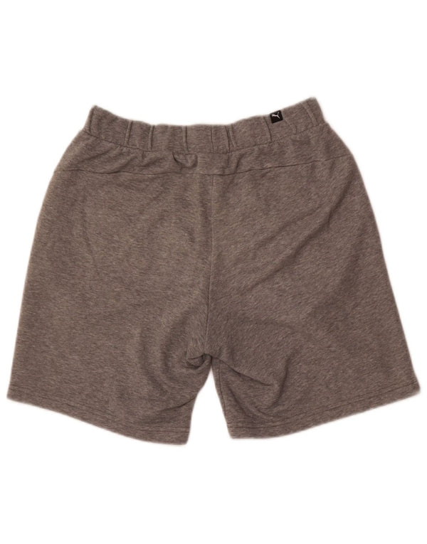 Pantaloncini sportivi grafici da uomo Puma piccoli in cotone chiazzato grigio