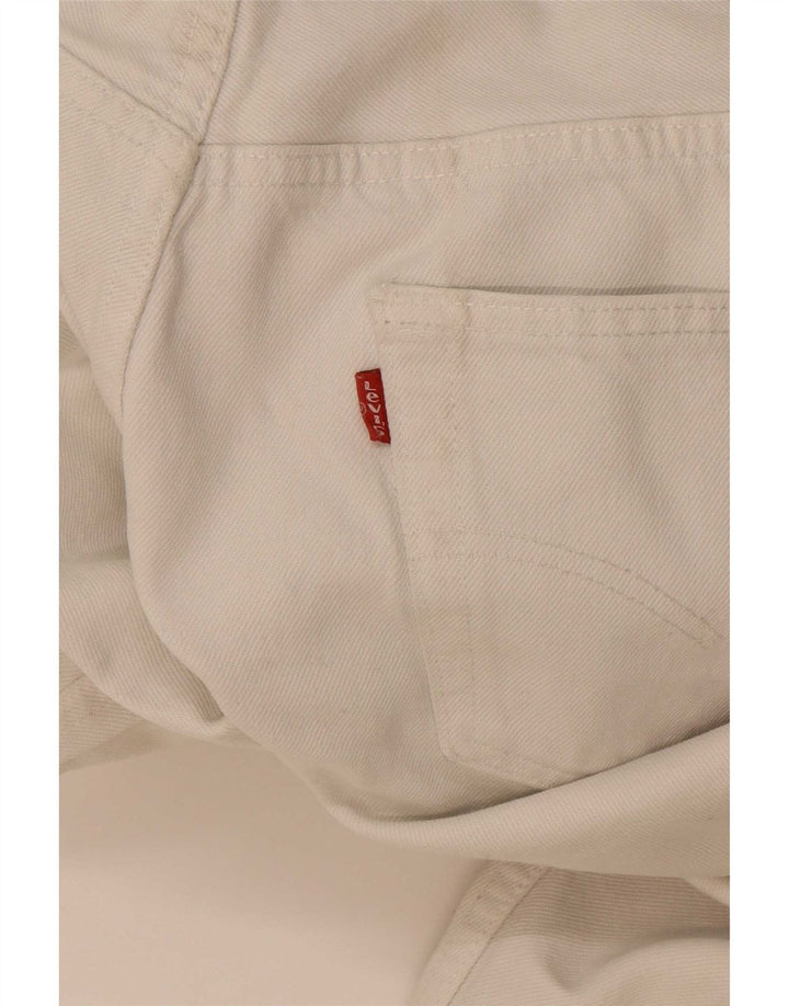 Jeans dritti da uomo Levi's W36 L36 cotone bianco