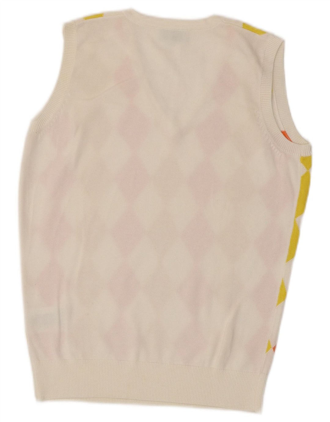 Canotta da donna Pringle Canotta UK 10 Small White Argyle/Diamond Cotton
