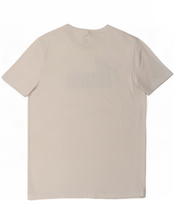 T-shirt grafica da uomo Puma Large White