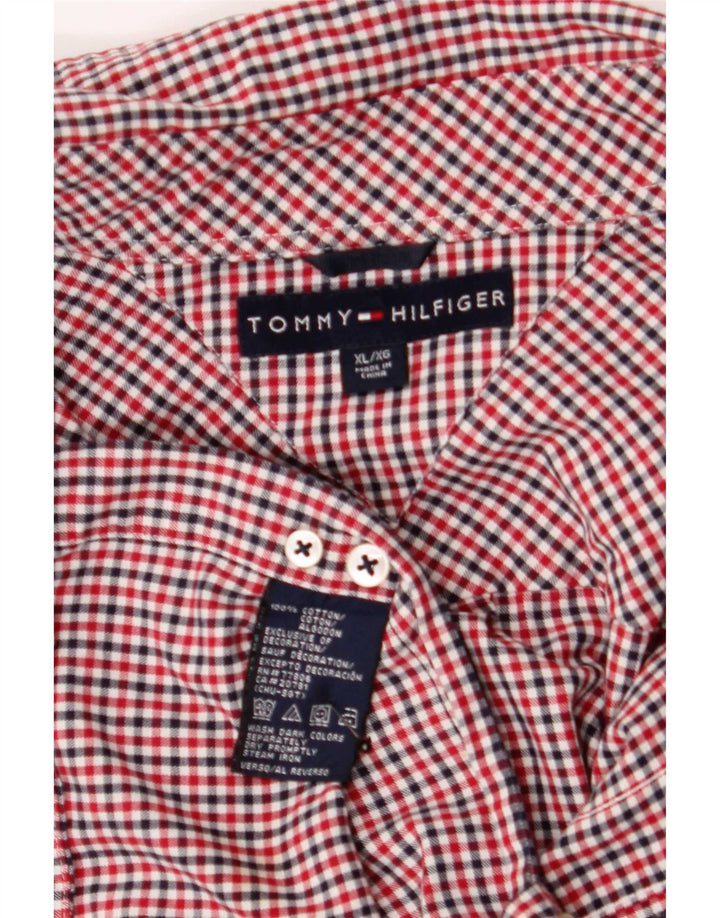Tommy Hilfiger Camicia da uomo XL Red Check