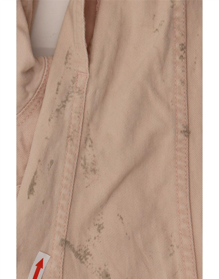 Giacca di jeans oversize da donna Zara UK 6 XS cotone rosa