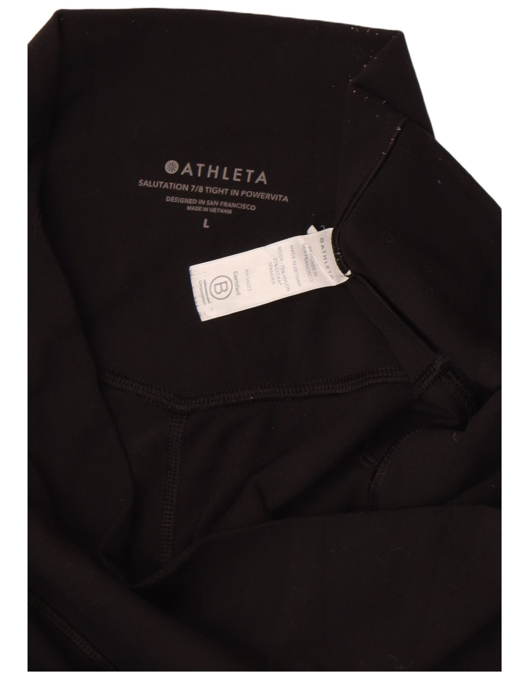 Leggings capri da donna Athleta UK 16 grande nylon nero