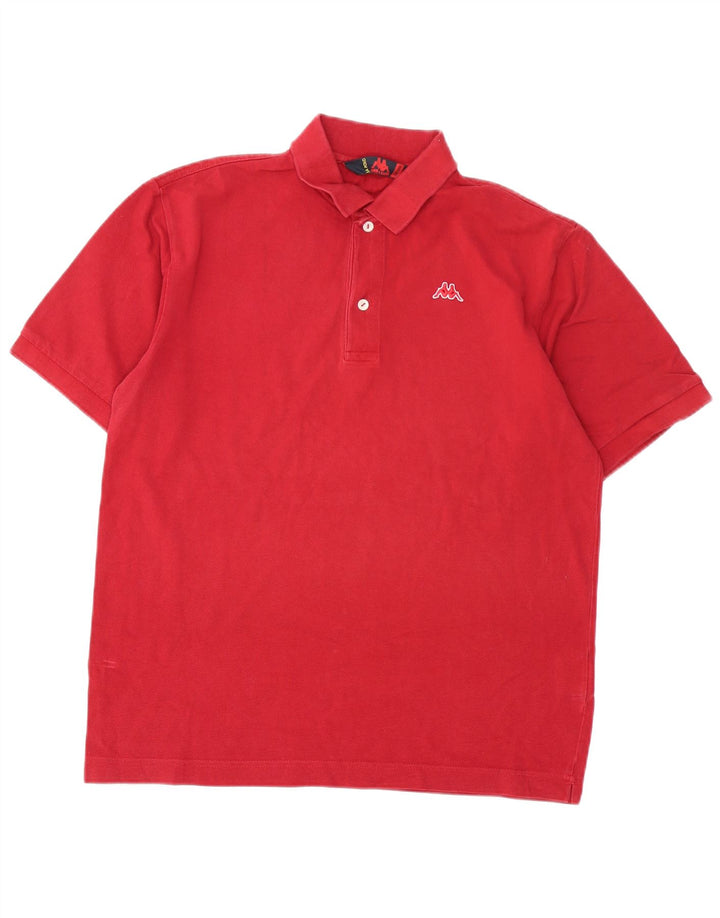 Polo Kappa Uomo Rosso Medio In Cotone
