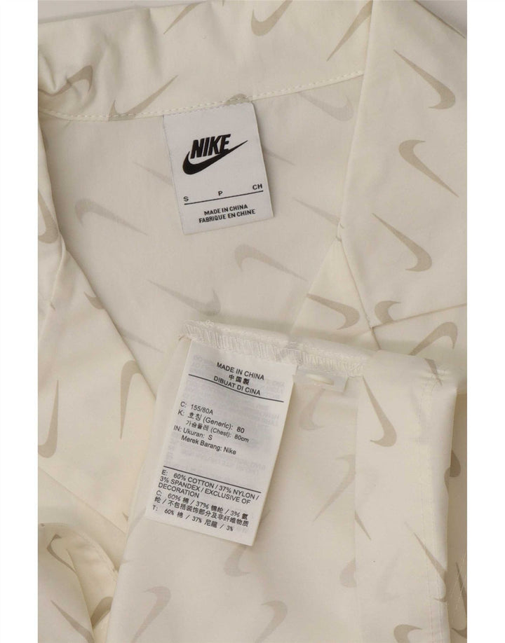 Maglietta grafica a maniche corte Nike da donna UK 10 piccola in cotone bianco