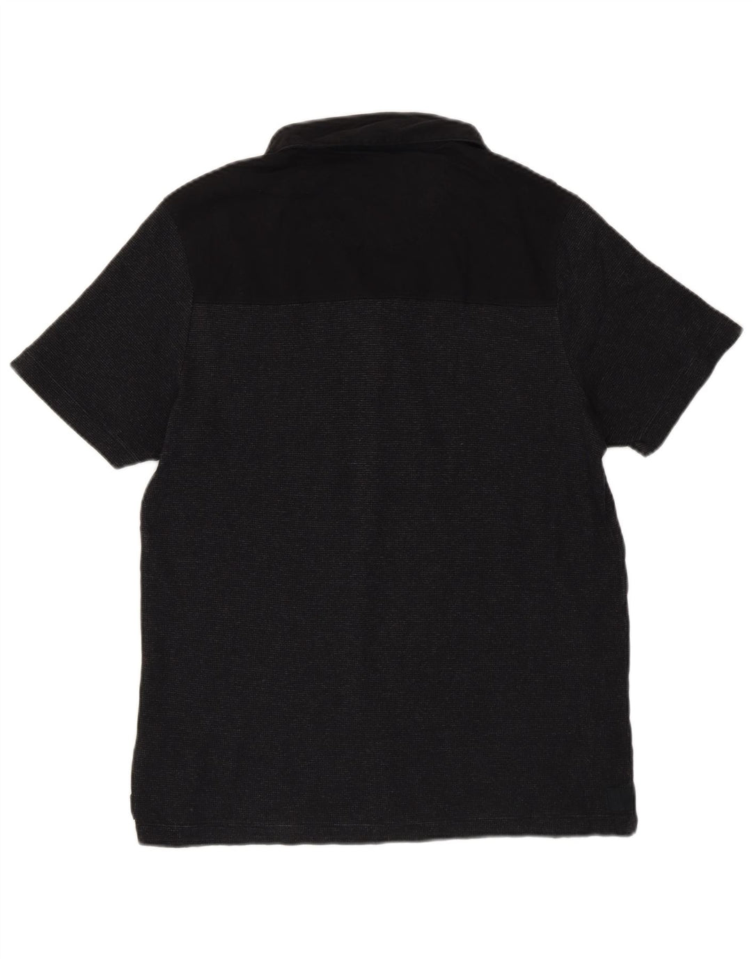 Polo da uomo Dkny in cotone gessato medio nero