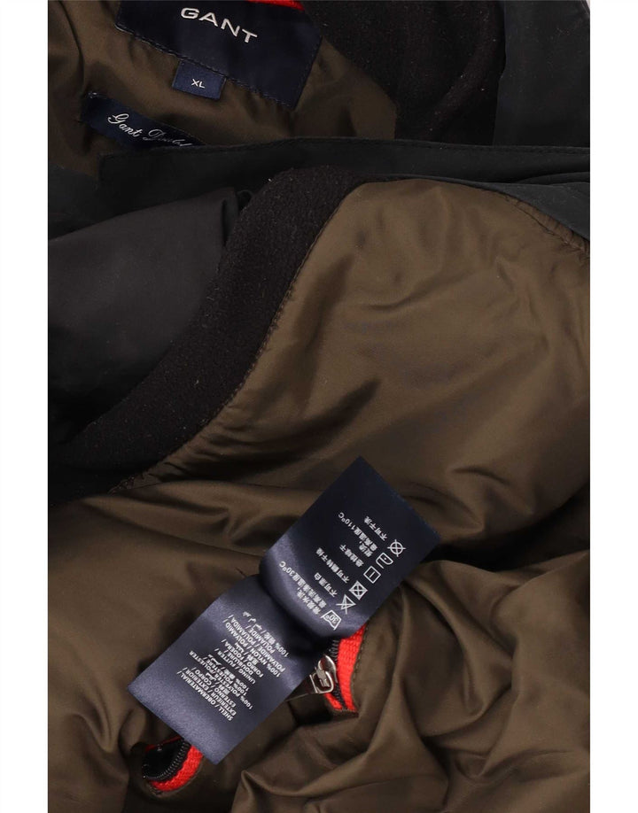 Gant Giacca imbottita con cappuccio da uomo UK 42 XL Poliestere nero