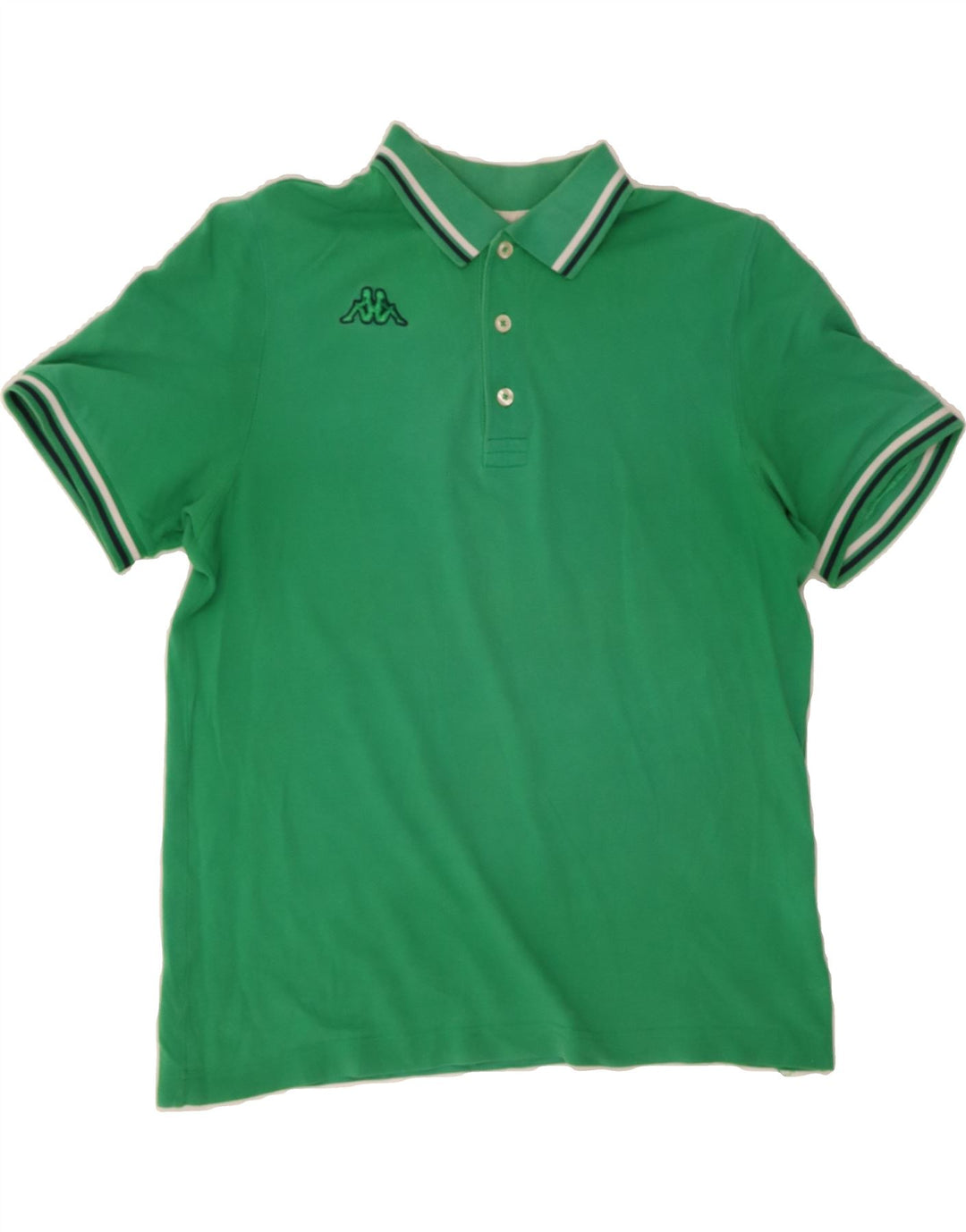KAPPA Mens Polo Shirt Medium Green Vintage Kappa and Second-Hand Kappa from Messina Hembry 