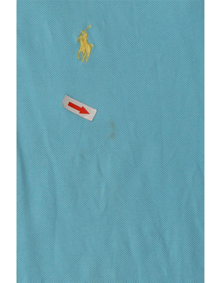 Polo Ralph Lauren da uomo in cotone blu medio