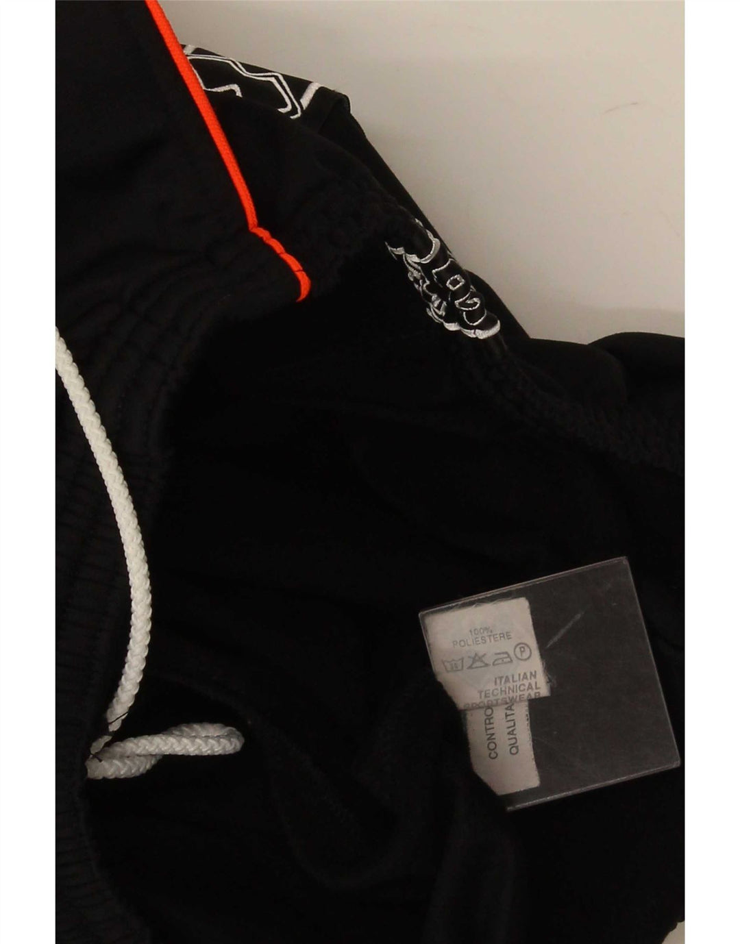 Pantaloni da tuta con grafica Errea da uomo, grandi, in poliestere nero
