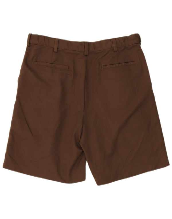 Pantaloncini chino da uomo con ancoraggio IZOD W34 Large Marrone Poliestere