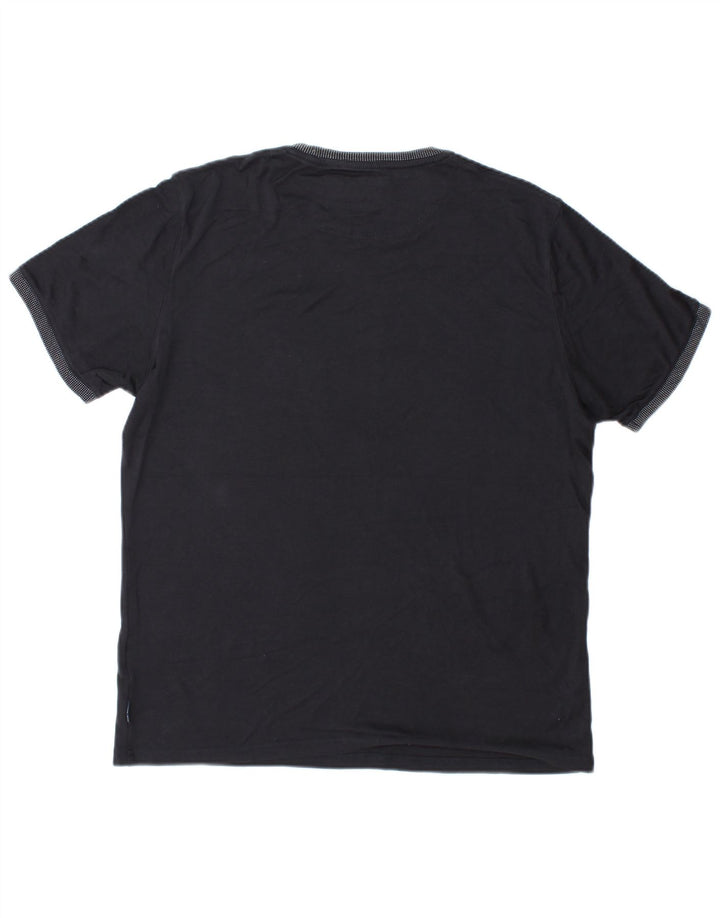 T-shirt da uomo TED BAKER taglia 3 media cotone blu navy