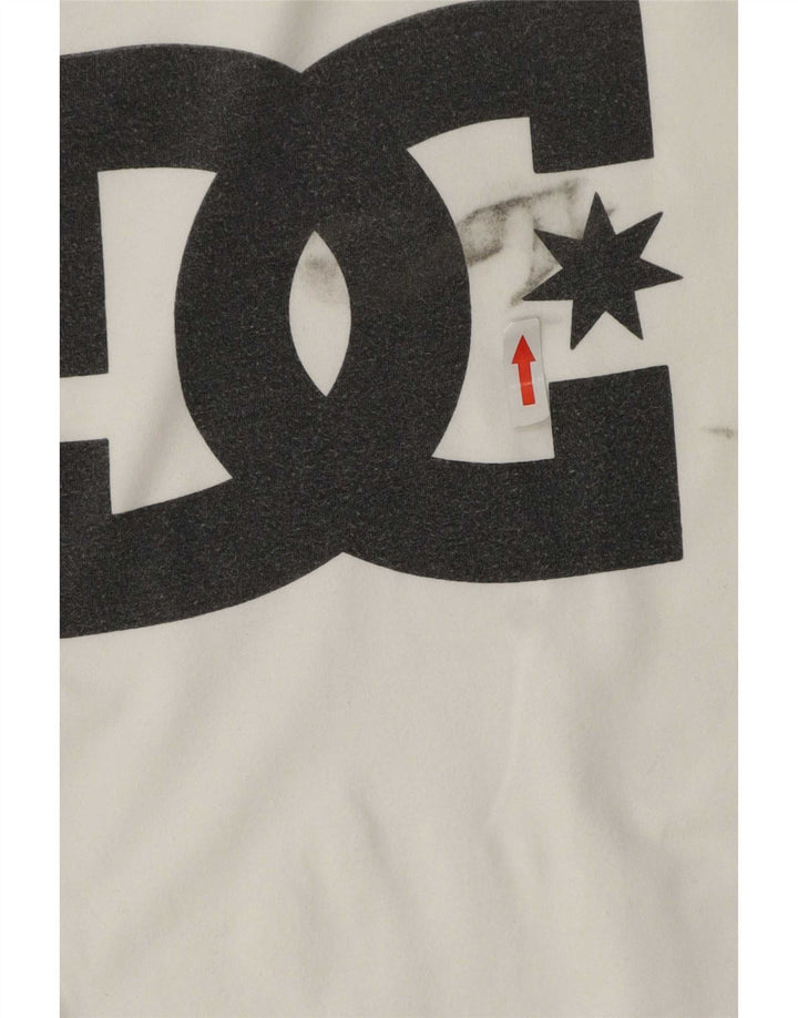 DC T-shirt grafica da uomo Top piccola in cotone bianco
