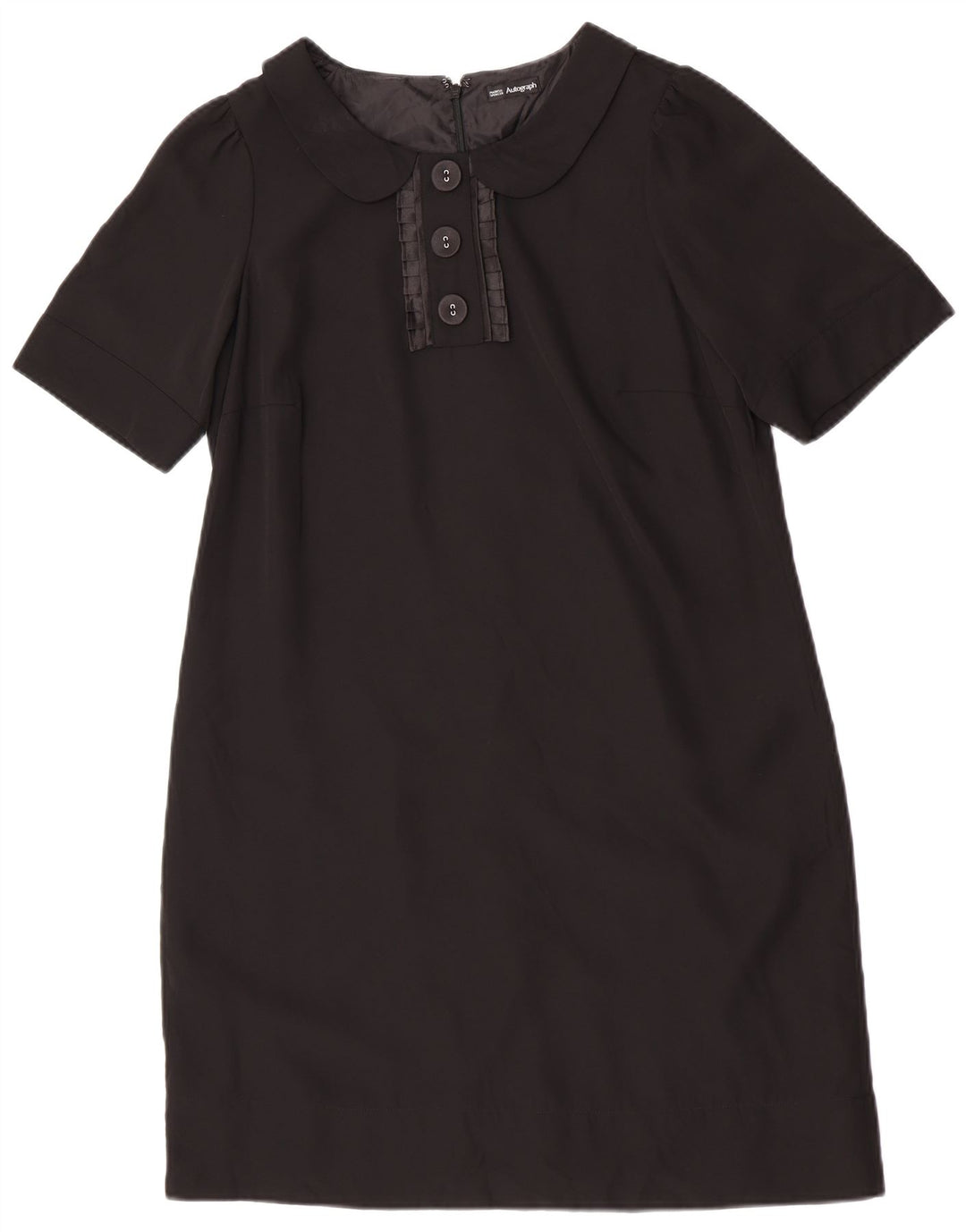 Abito a trapezio autografo da donna Marks & Spencer UK 14 medio nero