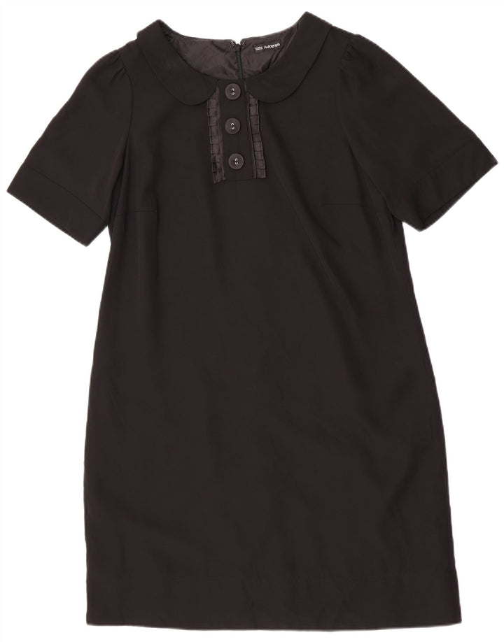 Abito a trapezio autografo da donna Marks & Spencer UK 14 medio nero