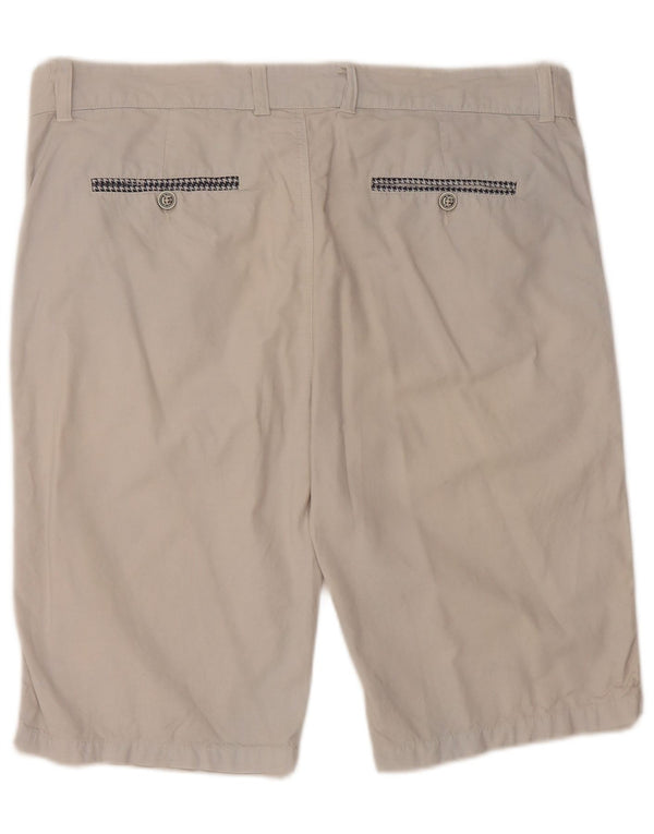 Pantaloncini chino vintage da uomo W36 grandi in cotone grigio