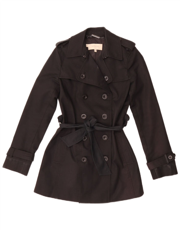 Trench da donna Hobbs UK 8 piccolo cotone nero