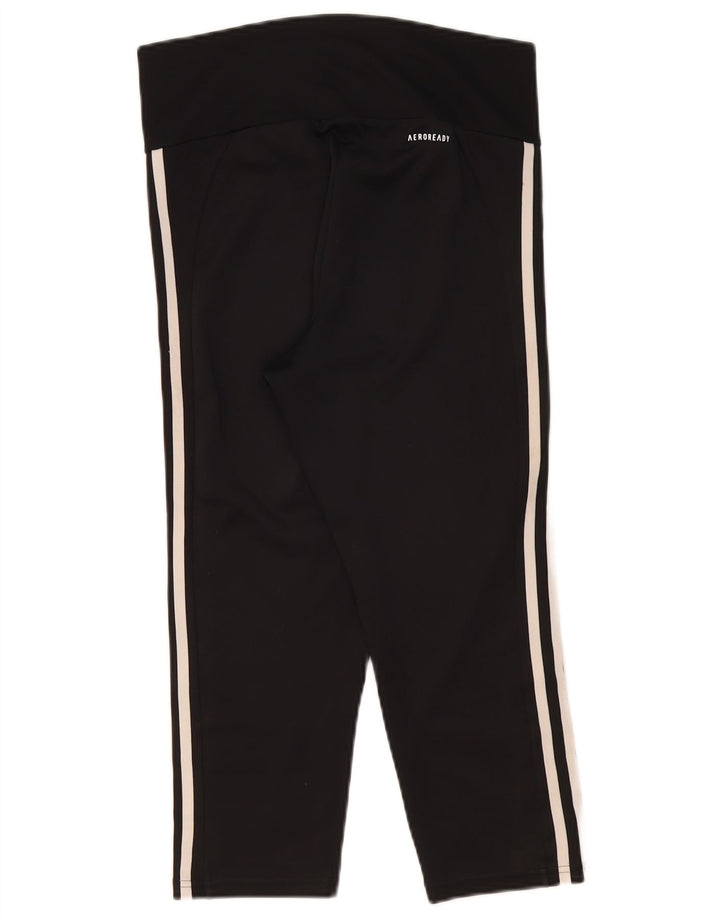 Leggings Adidas Aeroready Capri da donna UK 12/14 poliestere nero medio