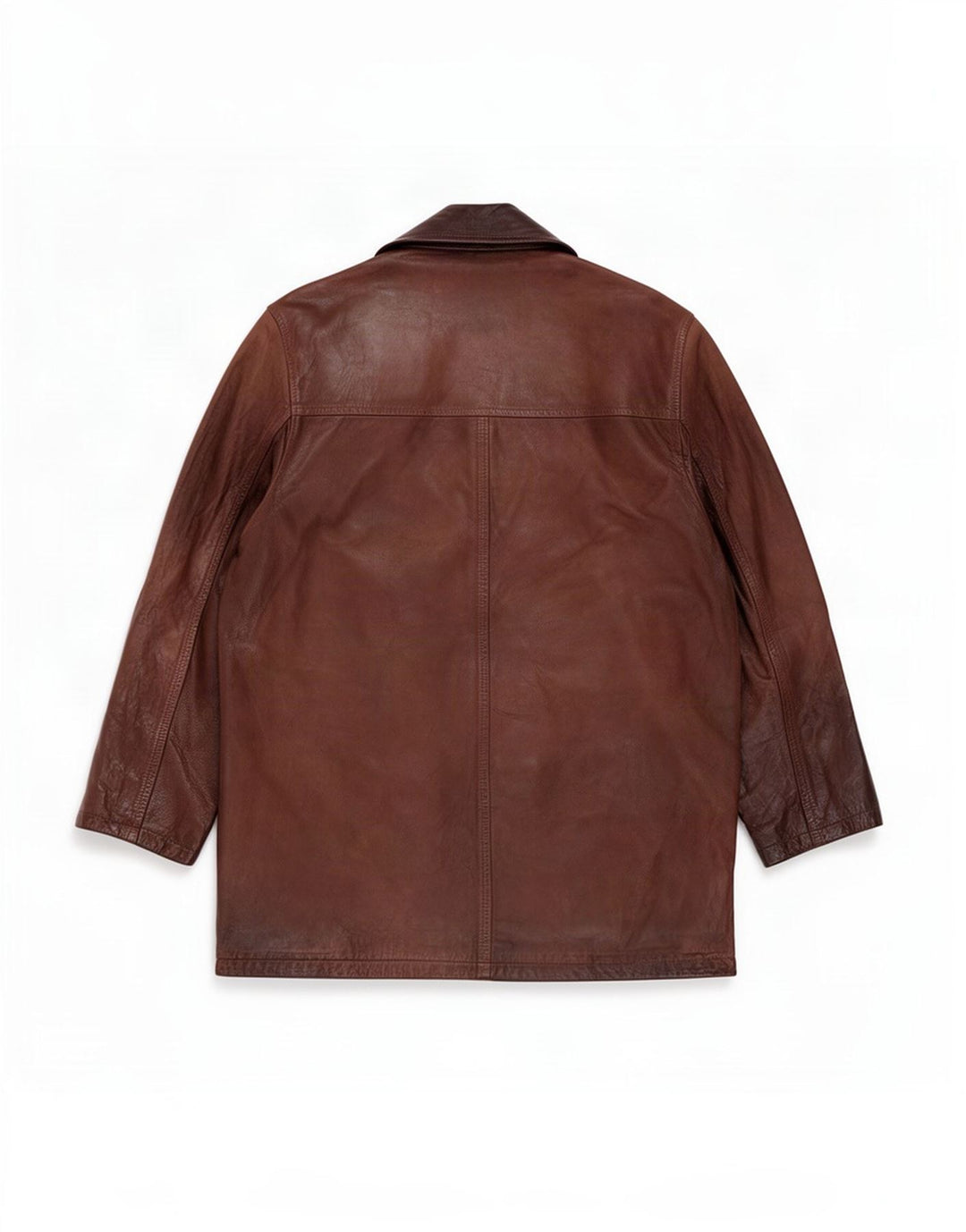 E.B. Cappotto in pelle da uomo Company UK 38 Marrone medio