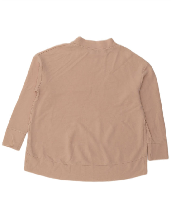 Felpa oversize da donna Cos, maglione UK 14, cotone beige medio