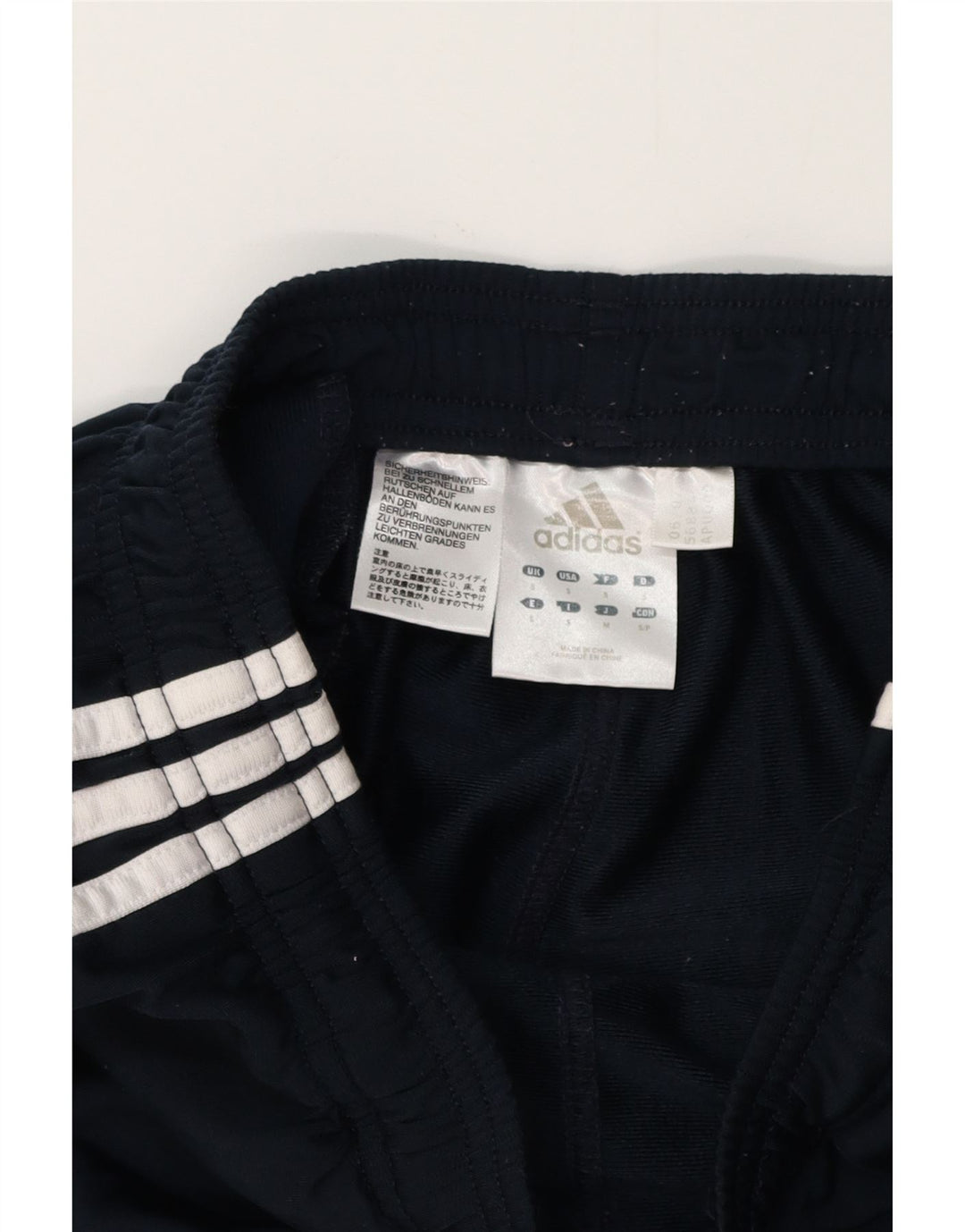 ADIDAS Mens Tracksuit Trousers Small  Navy Blue Polyester