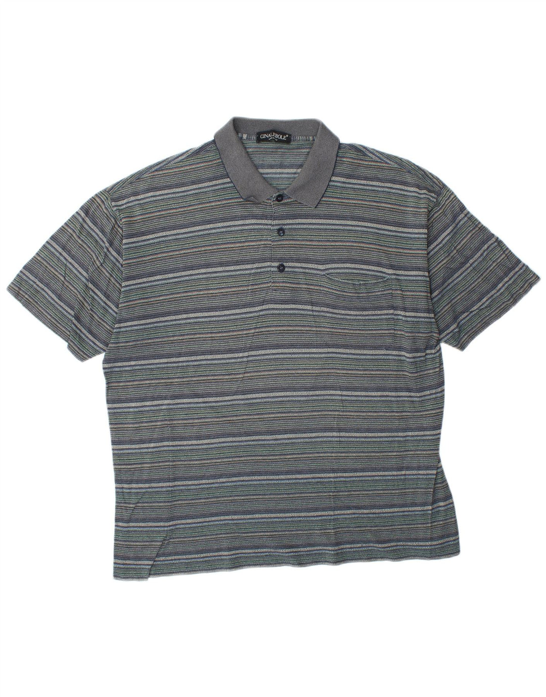 Polo da uomo Ginalebole XL a righe blu