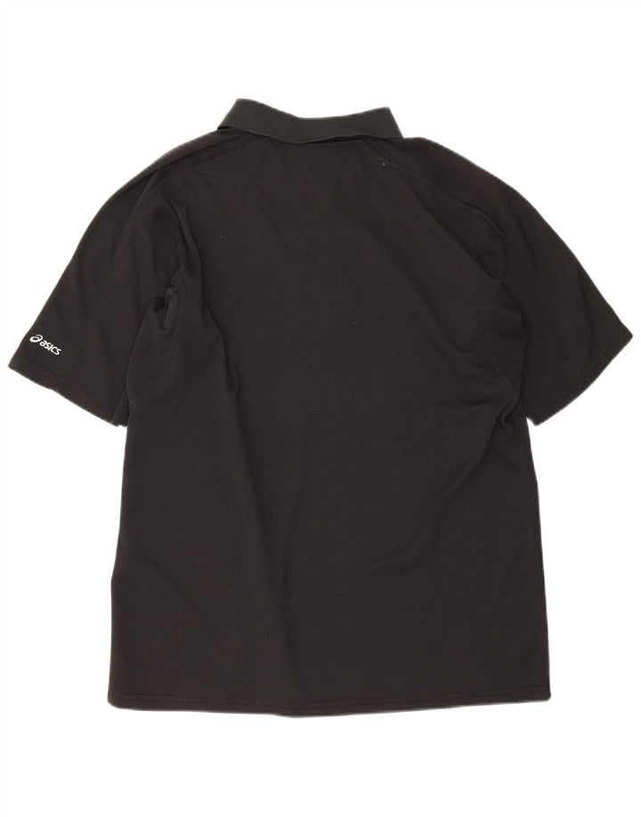 Polo Asics Uomo XL Poliestere Nero