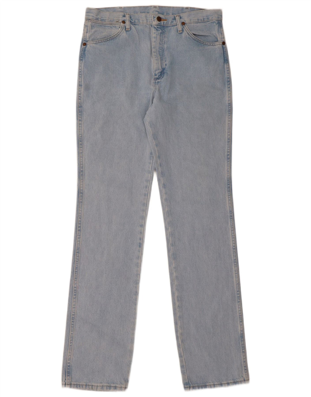 Jeans dritti da uomo Wrangler W34 L36 cotone blu