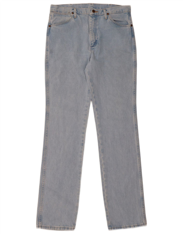 Jeans dritti da uomo Wrangler W34 L36 cotone blu