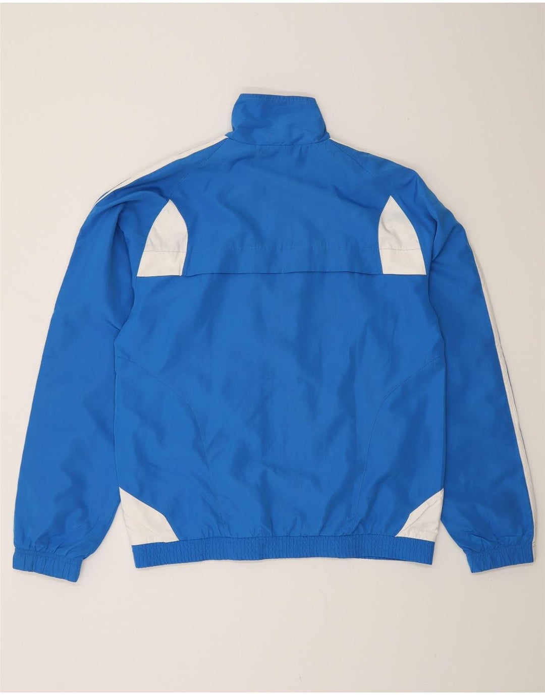 Giacca antipioggia da uomo Adidas UK 36/38 Small Blu Colourblock Poliestere